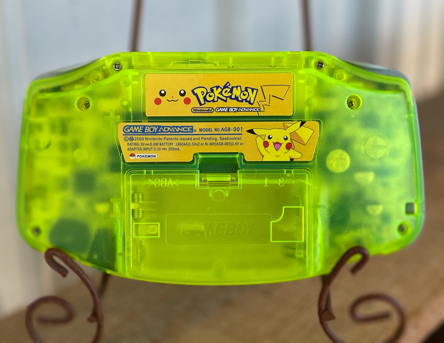 Nintendo Gameboy Advance Custom Designed Rear Label/Sticker-Choose from 14 different designs!