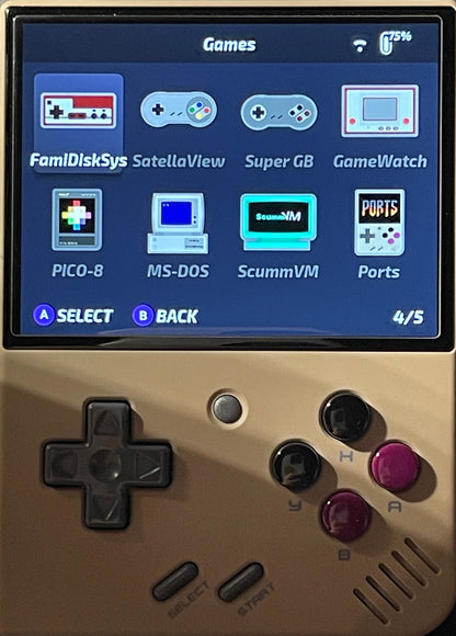 SNES gray Miyoo Mini Plus with CUSTOM 128gb Onion Os Fully LOADED !!