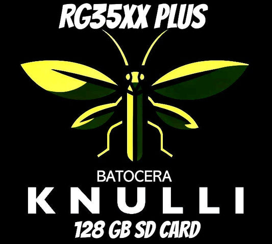 128GB SD card-RG35XX Plus-Batocera-KnulliOS-Custom Sd Card-Plug~N~Play